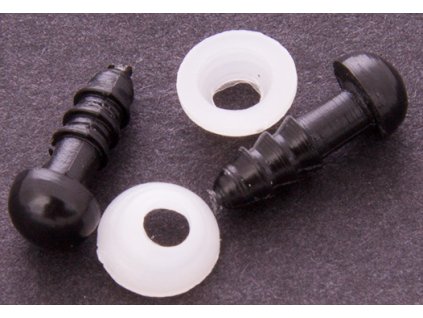 Očká alebo noštek 6 mm čierny