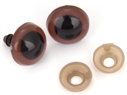 Eyes 15x17 mm brown