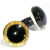 Očička 3D 30 mm glitrová varianta 2 zlatá
