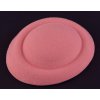 Základ pro výrobu fascinátoru - kloboučku 110x130 mm varianta 2 pudrově růžová