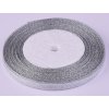 Stuha lurexová 23 m, šíře 6 mm varianta 6 stříbrná