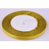 Stuha lurexová 23 m, šíře 6 mm varianta 7 zlatá