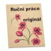 Tabliczka papierowa RUČNÍ PRÁCE 50x70 mm