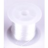Elastické vlákno ploché k navlékání korálků 1mm/10m varianta 2 bílé