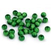 Korálky dřevěné 10mm/20ks varianta trávově zelené