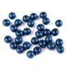 Korálky dřevěné 10mm/20ks varianta tmavě modré