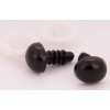 Očička nebo čumáček černý oválný varianta 10 x 8 mm