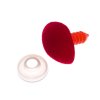 Čumáček plyšový 10x11mm varianta červený