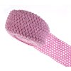Pruženka síťovaná  šíře 7 cm varianta růžová
