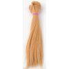 Vlasy pro panenky 20 cm rovné varianta 1 blond