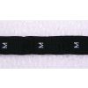 Textilní etiketa s velikostí černá 12mm/1m varianta M