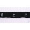Textilní etiketa s velikostí černá 12mm/1m varianta 2XL
