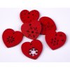 Wooden heart decoration 28 mm