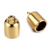 Koncovka kovová na šňůru Ø9 mm varianta zlatá