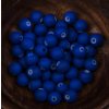 Korálky skleněné 8mm/50ks varianta tmavě modré
