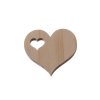 Wooden wooden heart 39x37mm