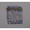 Pytlík organza hvězdy 70x90 mm varianta tmavě modrý