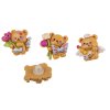 Plastic button teddy bears mix