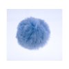 Faux fur pompom with loop 7cm