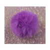 Faux fur pompom with loop 7cm