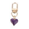 Carabiner with heart pendant