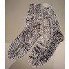 Knitted socks black and white