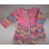 Crochet pink coat