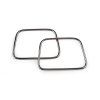 Kovová ucha na tašky 8x11 cm černý