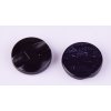 Knoflík 15 mm barevný třpytivý varianta 10 tmavě modrý