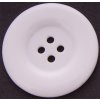 Knoflík 38 mm plastový NUT varianta bílý