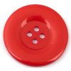 Knoflík 38 mm plastový NUT varianta červený