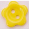 Knoflík květina FLORY varianta žlutý 12 mm