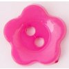 Knoflík květina FLORY varianta malinový 12 mm