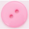 Knoflík 15 mm lesklý varianta světle růžový