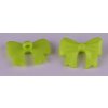 Knoflík 24x16 mm mašle varianta 4 zelený
