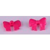 Knoflík 24x16 mm mašle varianta 5 malinový