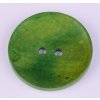 Knoflík 40 mm kulatý miskovitý varianta 5 jasně zelený
