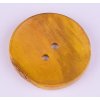 Knoflík 40 mm kulatý miskovitý varianta 8 okrový