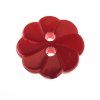 Knoflík květina ø 13mm varianta červený