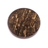 Knoflík třpytivý 18mm varianta světle hnědý