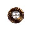 Button 15 mm brown-white