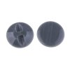Button 23mm gray plastic