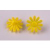 Knoflík 15mm květina varianta žlutá