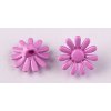 Knoflík 15mm květina varianta světle růžová
