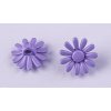 Knoflík 15mm květina varianta fialová