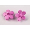 Knoflík 15mm květina varianta růžová