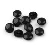 Knoflík 13mm lesklý plastový varianta černý