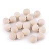 Wooden bead round  without holes ? 18mm