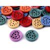 Button 20 mm wooden for embroidery MIX