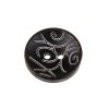 Wooden decorated button 20 mm